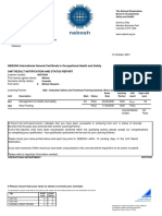 NEBOSH International General Certificate in Occupational Health and Safety Unit Result Notification and Status Report