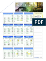 Kalender Islam Ummulqura 2010