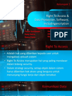 Slide Hukum Siber Kel 1 - Materi Right To Access, Data Protection, Software - Includingencription
