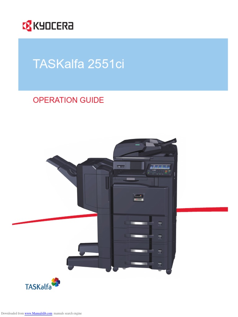 Taskalfa 2551ci | Download Free PDF | Image Scanner | Fax
