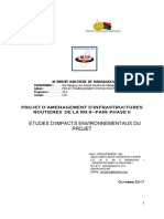 PROJET D'AMENAGEMENT D'INFRASTRUCTURES ROUTIERES DE LA RN 9-PAIR - PHASE II - ESIA1 - RN9 - Final+Annexes