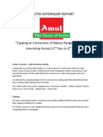 WINTER INTERNSHIP REPORT - Amul - Ishan Singh