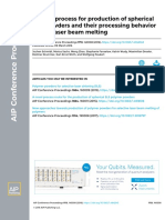 A Novel Process For Production of Spherical PBT Powders and Their Processing Behavior During Laser Beam Melting