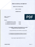 Epreuve Espagnol PDF