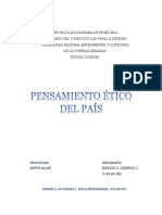 Pensamiento Ético Del País-Unidad 3 - Actividad 1 - Etica Profecional - Norys Aular - 07S-0911D1 - Enrique Cisneros 25.591.959