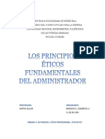 Los Principios Éticos Fundamentales-Unidad 4 - Actividad 2 - Etica Profecional - Norys Aular - 07S-0911D1 - Enrique Cisneros 25.591.959