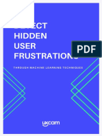 Detect Hidden User Frustrations: Through Machine Learning Techniques