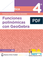 Matematica 4 Funciones Polinomicas Con Geogebra Docentes PDF