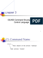 OS/400 Command Structure and Control Language