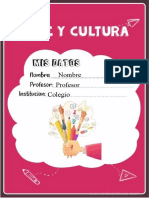 Caratula de Arte y Cultura en Word