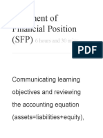 Learn key elements of the Statement of Financial Position (SFP
