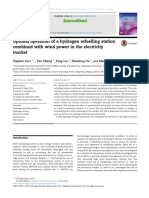 Optimal Operation of A Hydrogen Refuelling Station Combined With Wind Power in The Electricity Market