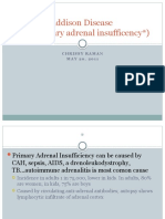 Addison Disease (Aka Primary Adrenal Insufficency ) : Chrissy Raman M A Y 2 0, 2 0 1 1