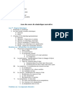 Axes du cours de sémiotique narrative