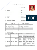 Curriculum Vitae (CV) of Sankhapriya Das: SL Nr. Project Type Role & Responsibility