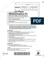 Further Pure Mathematics F2: Pearson Edexcel