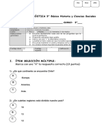 Evaluación diagnóstica 3º HCS