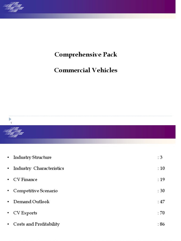 Comprehensive Pack Commercial Vehicles Pdf Semi Trailer Truck