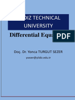 Yildiz Technical University: Differential Equations