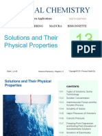 General Chemistry: Solutions and Their Physical Properties