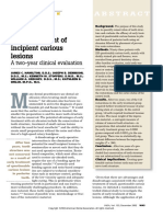 Early treatment of incipient carious lesion