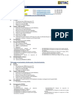 Lista de Documentación y Contactos Etac