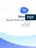 IManage FileSite 9.3.3 User Guide