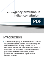 Emergency Provision in Indian Constituion