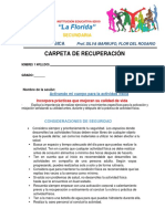 CARPETA DE RECUPERACIÓN EDUCACIÓN FÍSICA 4°- 2022