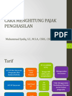 Cara Menghitung Pajak Penghasilan