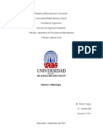 Informe I (Metrologia) - Simón Yépez 30049248 T611