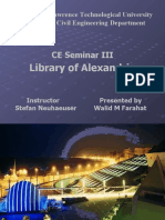 CE Seminar III: Library of Alexandria
