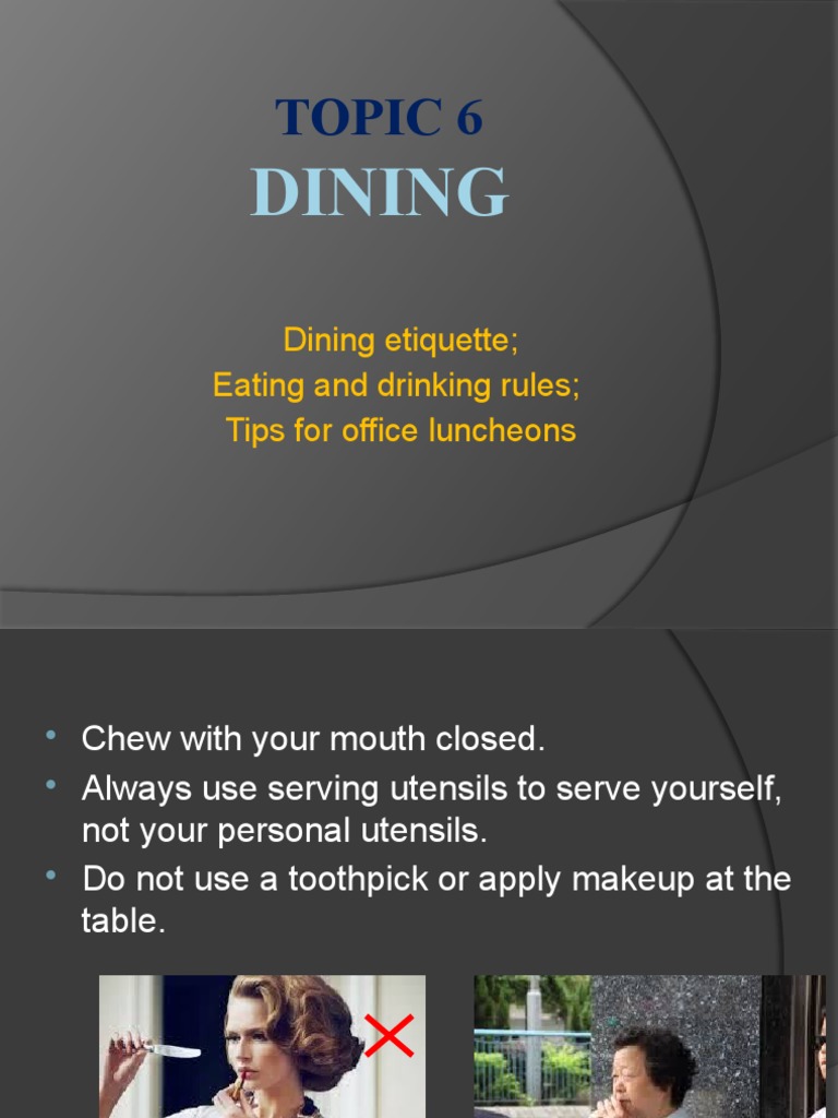 Dining Etiquette PDF
