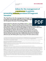 2020 ESC Guidelines for the Management of Acute Coronary Syndromes in Patients Presenting Without Persistent ST-segment Elevation