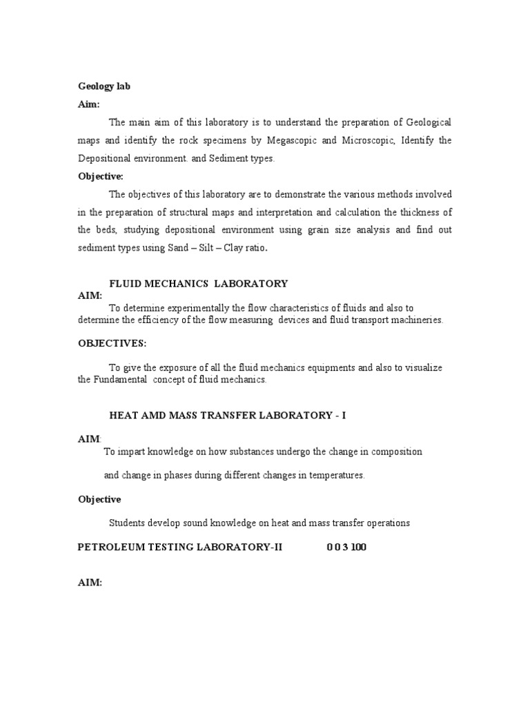 Geology Lab Aim | PDF | Art | Science & Mathematics