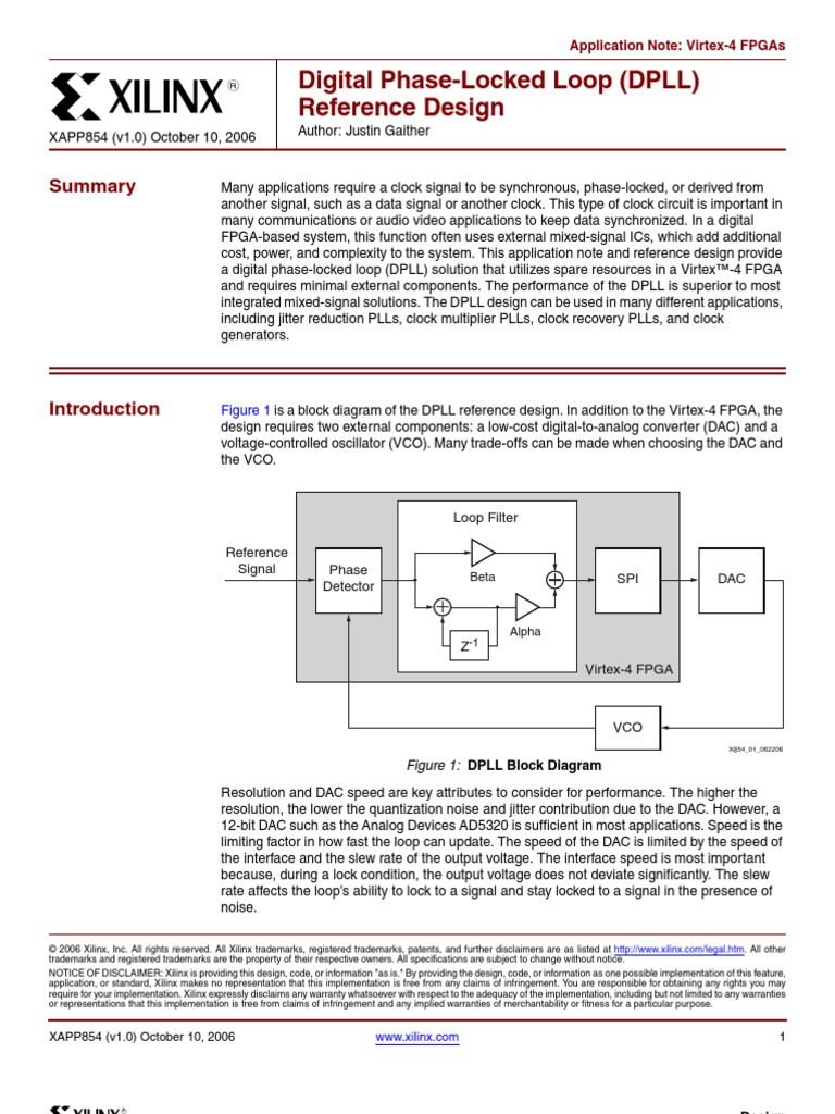 Digital PhaseLocked Loop (DPLL) (Xilinx) PDF Detector (Radio