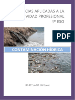 Contaminación Hídrica CAAP4ESO Apuntes y Actividades