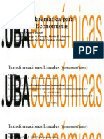 Transformaciones lineales para economistas