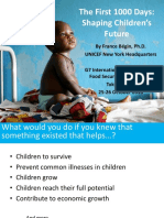 The First 1000 Days: Shaping Children's Future