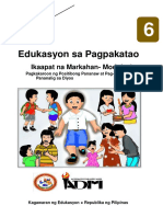 Edukasyon Sa Pagpakatao: Ikaapat Na Markahan-Module 4