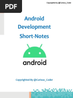 Android Development Short-Notes