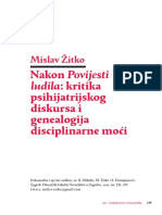 Mislav Žitko - Nakon Povijesti Ludila: Kritika Psihijatrijskog Diskursa I Genealogija Disciplinarne Moći