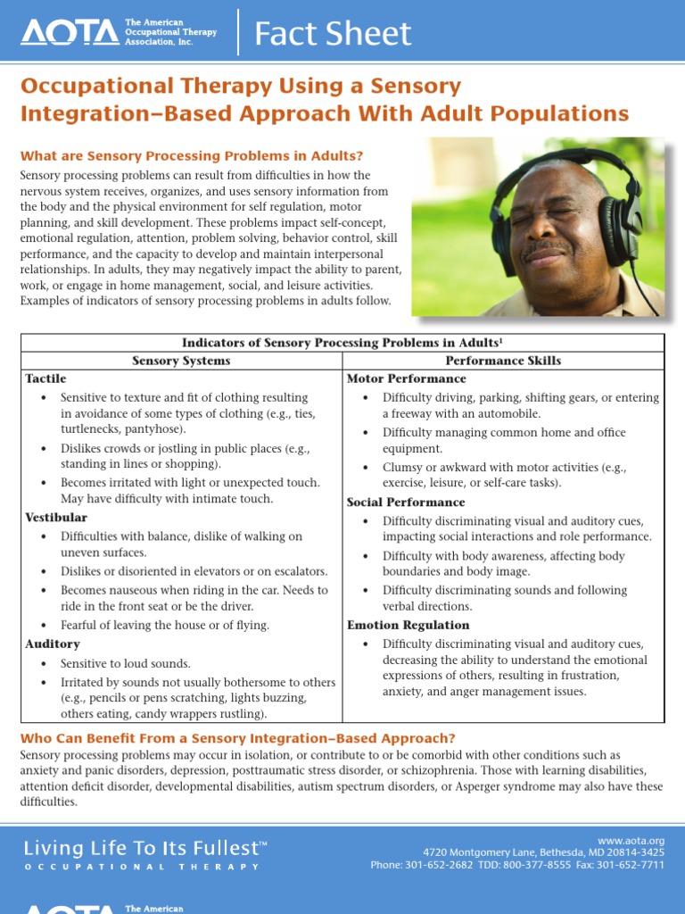 Occupational Therapy Using A Sensory Integration-Based Approach With ...