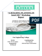 " A Building Planning in Autocad " Workshop: Om Engineering College