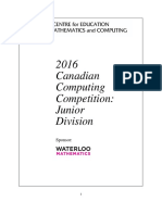 2016 Canadian Computing Competition: Junior Division: Sponsor
