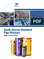 SANS 10140 South-African - Standard - Pipe - Markers - Brochure - English