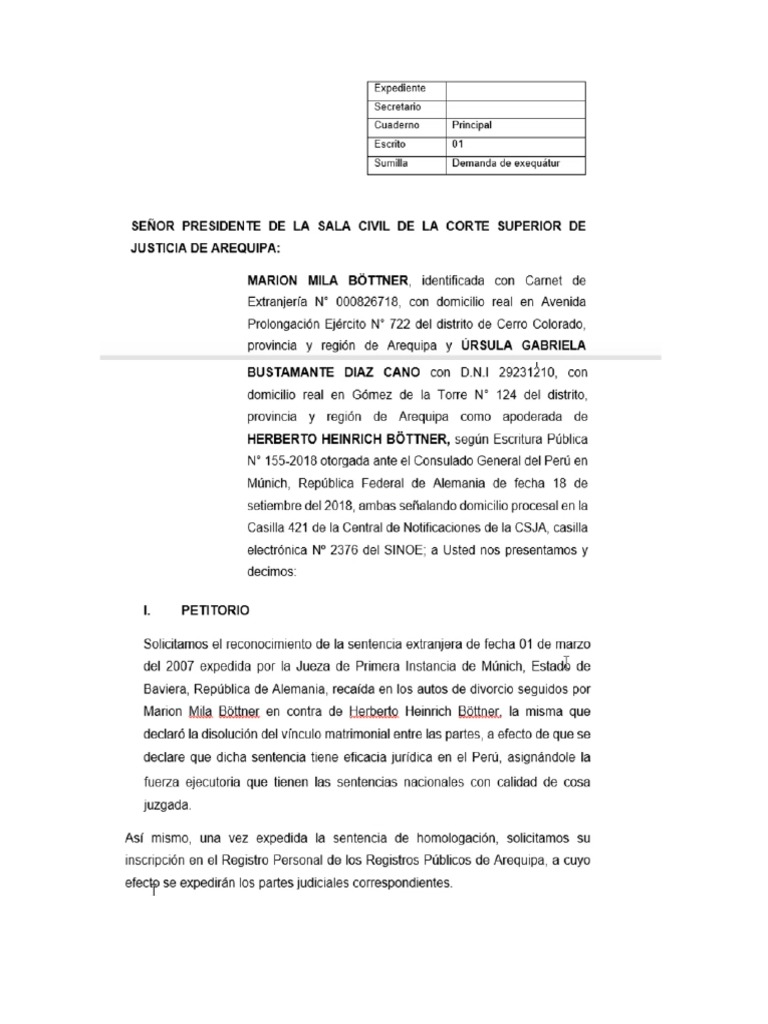 EXEQUATUR | PDF