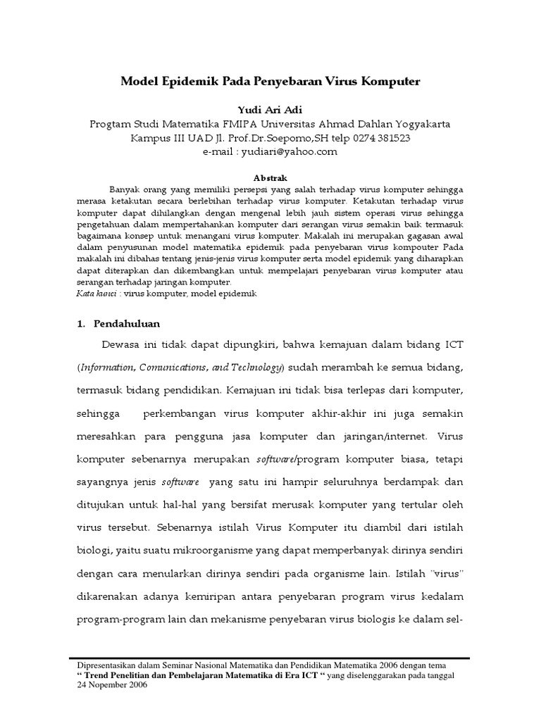Jurnal Virus Komputer Pdf