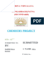 Chemistry Project: Submitted To: Submitted BY