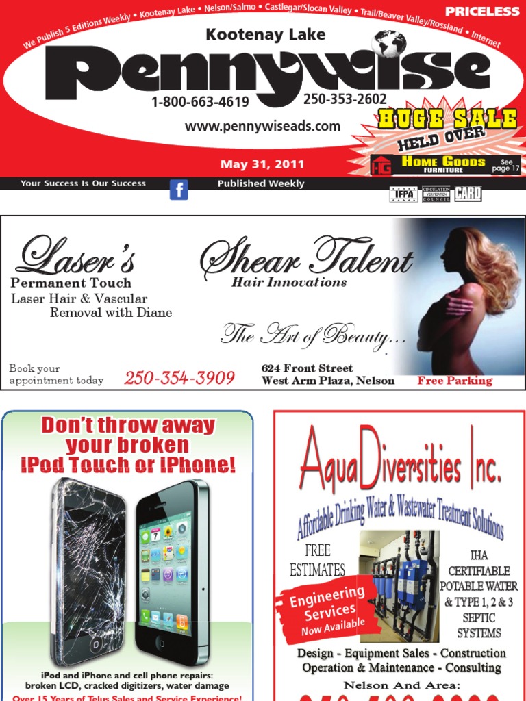 Kootenay Lake May 31 Scrap Business